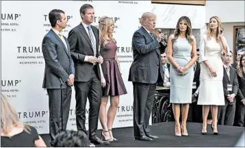  ?? CHERISS MAY/TNS ?? New York’s lawsuit names President Donald Trump and three of his adult children, along with his charitable foundation.