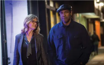  ?? — Photo by Glen Wilson, Sony Pictures Entertainm­ent ?? Melissa Leo, left, and Denzel Washington in “The Equalizer 2.”