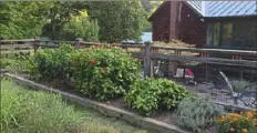  ?? Kathryn Tuscano ?? Raised garden beds like this one in Bolivar, Westmorela­nd County, are easier to tend.