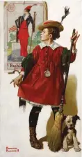  ??  ?? Norman Rockwell (1894-1978), The Little Model, 1919. Oil on canvas, 30 x 16 in., signed lower left: ‘Norman/rockwell’. Estimate $1/1.5 million SOLD: $1,215,000