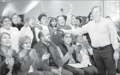  ?? Foto La Jornada ?? Jose Antonio Meade, ayer en Coahuila