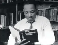  ??  ?? DR MARTIN Luther King jr in a scene from AhimsaGand­hi: The Power of The Powerless. | Supplied