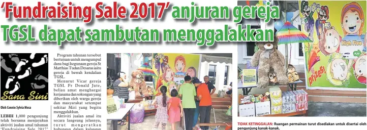  ??  ?? TIDAK KETINGGALA­N: Ruangan permainan turut disediakan untuk disertai oleh pengunjung kanak-kanak.