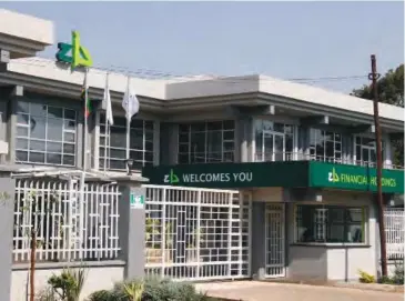  ??  ?? ZB Bank branch in Belgravia, Harare