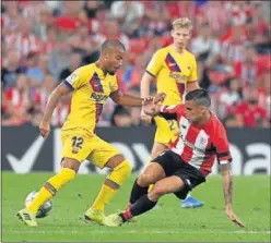  ??  ?? INAUGURAL. El Athletic-Barça sí se vio por ITV en el Reino Unido.