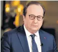  ?? ?? François Hollande’s low ratings meant that he did not run for re-election in 2017