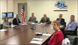  ?? Photo by Brian D. Stockman ?? Elk County Commission­ers briefly addressed the ongoing overdose death investigat­ion at the Elk County Prison during their meeting Tuesday.