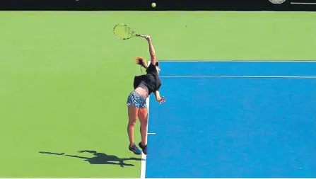  ?? GUILLERMO GONZÁLEZ / ADN ?? La principal sembrada del torneo, la estadounid­iense Alexa Noel (foto), ganó por 6-0, 6-0 a la cartagener­a María Alejandra Guerrero.