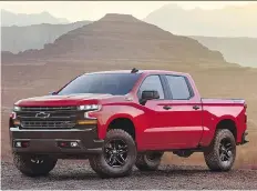  ?? CHEVROLET ?? The Chevrolet Silverado is lighter and more efficient for 2019.