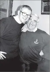  ?? 01_B48twe02 ?? TV presenter and DJ Chris Evans with golfing opponent Willie Kelso.