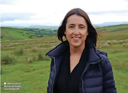  ?? ?? Welsh Liberal Democrat leader Jane Dodds MS