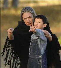  ?? Courtesy Arenas Entertainm­ent ?? Miriam Colon as Ultima and Luke Ganalon as Antonio Márez in “Bless Me, Ultima” (2013).