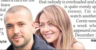  ??  ?? DRAMAS Soap stars Shayne Ward and Samia Ghadie