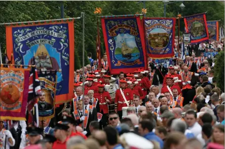  ??  ?? The Grand Orange Lodge has been told it should re-route its marches to avoid local potential flashpoint­s