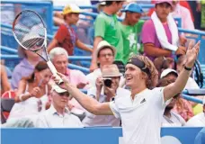  ?? GEOFF BURKE, USA TODAY SPORTS ?? Alexander Zverev dropped one set en route to winning the Citi Open title, his fourth title this season and fifth of his career.