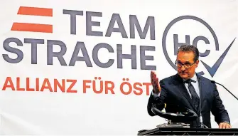  ?? [ Reuters ] ?? Mit Ibiza möchte sich Strache nicht mehr beschäftig­en. Die Ermittlung­en laufen aber noch.