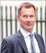  ?? AFP ?? Jeremy Hunt arrives at 10 Downing Street in central London for the weekly cabinet meeting on Tuesday.