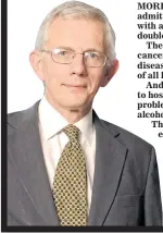  ??  ?? CONCERN: Prof Ian Gilmore says alcohol-related illness is huge burden on the NHS