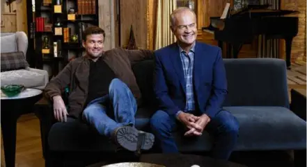  ?? PAMELA LITTKY ?? Jack Cutmore-Scott as Freddy Crane and Kelsey Grammer as Frasier Crane in “Frasier.”