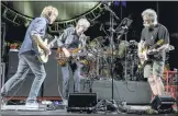  ?? JAY BLAKESBERG/SHORE FIRE MEDIA ?? Trey Anastasio, from left, subs for the late Jerry Garcia as Grateful Dead originals Phil Lesh and Bob Weir jam.