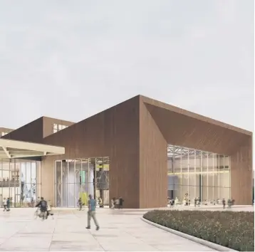  ??  ?? An image of how the new National Manufactur­ing Institute Scotland will look when completed