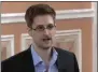  ?? UNCREDITED ?? FILE - In this Oct. 11, 2013 file image made from video and released by WikiLeaks, former National Security Agency systems analyst Edward Snowden speaks in Moscow.