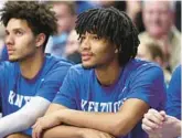  ?? GETTY FILE ?? NBA draft prospect Shaedon Sharpe was the top college recruit in the Class of 2022 and enrolled at Kentucky in January. But he never played for the Wildcats.