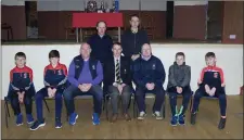  ??  ?? U-13 players with Pat Murray, Willie Furlong John Evans, Martin Fitzgerald and Pat Dunne.