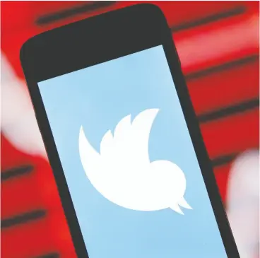  ?? Dado RUVIC / reuters FILES ?? Twitter’s lacklustre user additions could reignite concerns about long-term growth,
especially after it banned former U.S. president Donald Trump from the service.