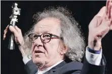  ?? THE ASSOCIATED PRESS ?? Geoffrey Rush has denied any misconduct while working for the Sydney Theatre Company.