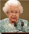  ?? AP ?? Queen Elizabeth speaks during the formal opening of the Commonweal­th Heads of Government Meeting.