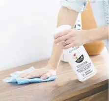  ??  ?? Eco-friendly disinfecta­nts help prevent illness in the home and office by getting rid of a variety of bacterial baddies than can make us sick.