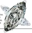  ??  ?? DE BEERS Diamant marquise, collection 1888 Master Diamonds.