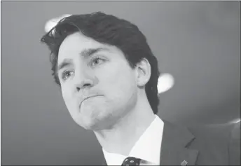  ?? CP PHOTO ?? Prime Minister Justin Trudeau holds a news conference in New Delhi, India. A leading NATO researcher says Canada should assume Russia will attempt to interfere in the 2019 election.