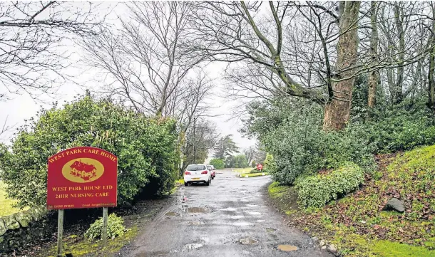  ?? Suspended. Picture by Steve Brown. ?? OFF LIMITS: West Park Care Home in Leslie has now been closed to new admissions with all visiting