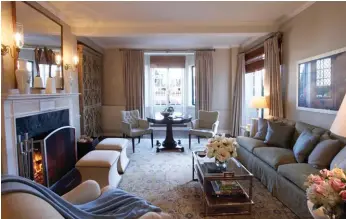  ??  ?? The luxurious suites have been newly refurbishe­d to reflect soft neutrals and pale blues for a homely feel