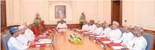  ?? -ONA ?? FIRST MEETING OF THE YEAR: The first meeting of the year was held under the chairmansh­ip of Sayyid Khalid bin Hilal Al Busaidi, Minister of the Diwan of Royal Court.