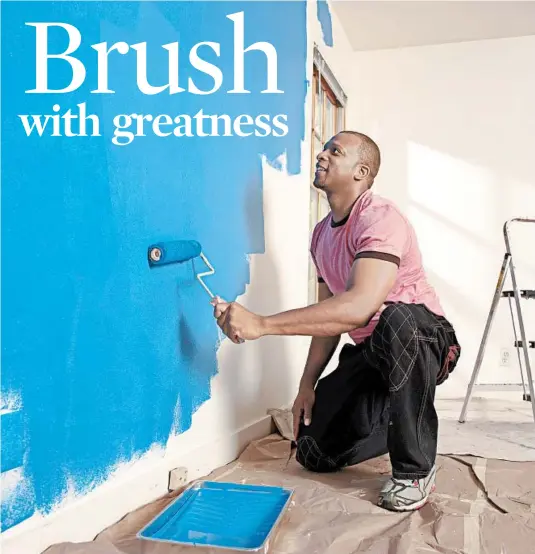  ?? DREAMPICTU­RES/GETTY ?? In Consumer Reports’ testing, interior paint is evaluated for its ability to withstand scrubbing, resist mildew and cover old colors in a single coat.