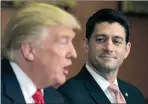  ??  ?? Trump, Ryan: A marriage of convenienc­e