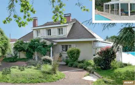  ??  ?? AVANT Lorsque les nouveaux propriétai­res ont visité la maison pour la première fois, l’agent immobilier a évoqué son « style Île-de-France »… qui n’a jamais existé.