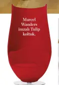  ??  ?? Marcel Wanders imzalı Tulip koltuk.