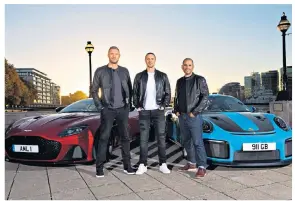  ??  ?? Debut: Freddie Flintoff in Ethiopia, main, and with his fellow presenters, Paddy Mcguinness and Chris Harris, above and left
Top Gear airs on BBC Two on Sunday at 8pm