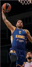  ??  ?? IN EUROLEGA
Tyler Honeycutt, 27 anni, nell’ultima stagione in Eurolega col Khimki 9.2 punti di media AFP