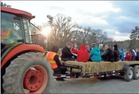  ??  ?? Christmas at the Farm 2017 featured hayrides.