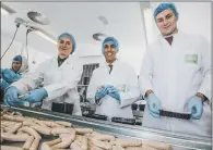  ?? PICTURE: TOM MCGOURTY ?? PRODUCTION LINE: HECK’s sausage makers are continuall­y coming up with new flavours at their Bedale headquarte­rs.