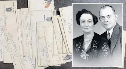  ?? ORLANDO SENTINEL ?? Karen Lougheed, of Winter Garden, shared the letters her grandfathe­r, Crawford Scott, wrote to her grandmothe­r during the 1918 flu pandemic.