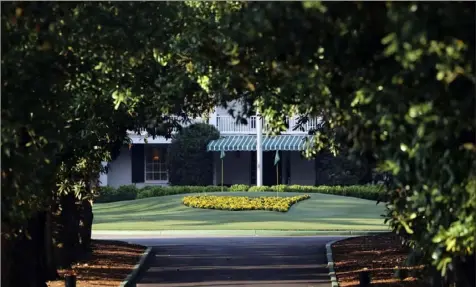  ?? Associated Press ?? Augusta National Golf Club is well manicured on what would have been the first practice round for the Masters Monday in Augusta, Ga.