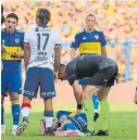  ?? ?? Dolor. Lucas Blondel, de Boca.