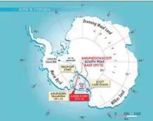  ??  ?? Astrid Furholt ble sittende vaerfast så lenge at hun og makker Jan Sverre Sivertsen måtte avbryte ekspedisjo­nen på vei fra Drop-off-punktet til Framheim, der Roald Amundsen begynte sin ferd mot Sydpolen. I forrige uke snudde de, og er nå på vei inn mot...