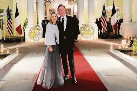  ?? @govnedlamo­nt / Twitter ?? Gov. Ned Lamont and his wife Annie spent Thursday night at the White House for a state dinner.